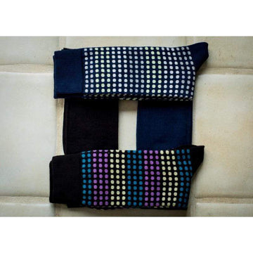 Men's Dressy Crew Socks in Combed Cotton (2-Pair Packs)