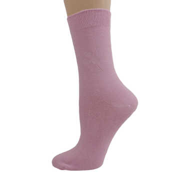 Women's Diamond Pattern Argyle Bamboo Crew Socks