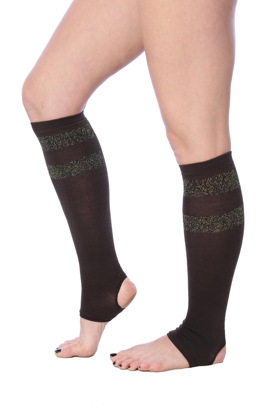 Tipi Toe Women Stirrup Socks - Lightweight Girl's Toeless Socks Knee