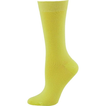 Women's Solid Color Bamboo Crew Socks - 3 Pairs