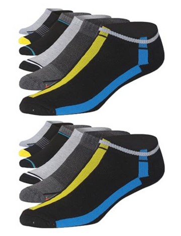 JAMES FIALLO Men's 12-Pairs Performance Low Cut Athletic Neutral Tone