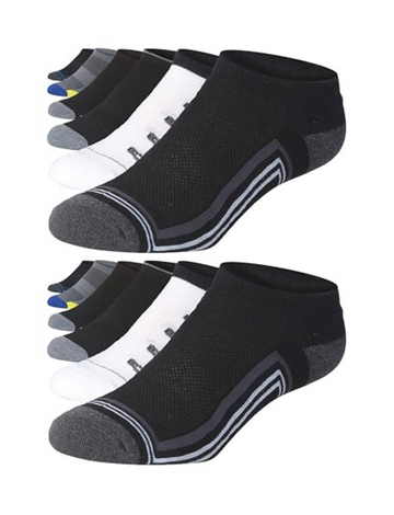 JAMES FIALLO Men's 12-Pairs Performance Low Cut Athletic Classic
