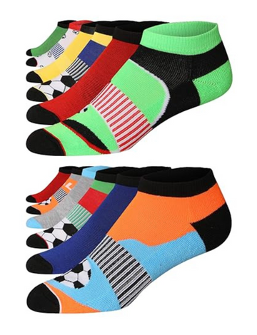 JAMES FIALLO Men's 12-Pairs Performance Low Cut Athletic Solid