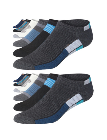 JAMES FIALLO Men's 12-Pairs Performance Low Cut Athletic Classic