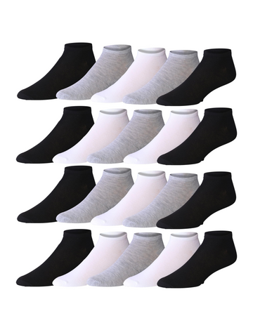 Men's 20 Pairs Classy Extra Lightweight Colorful Shades Contrast