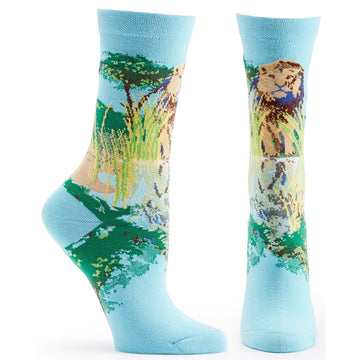 Endangered Cats Lion Sock