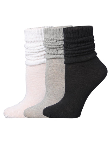 Tipi Toe 3 pack Women's Slouch Socks Knee High Boot Timeless Neutrals
