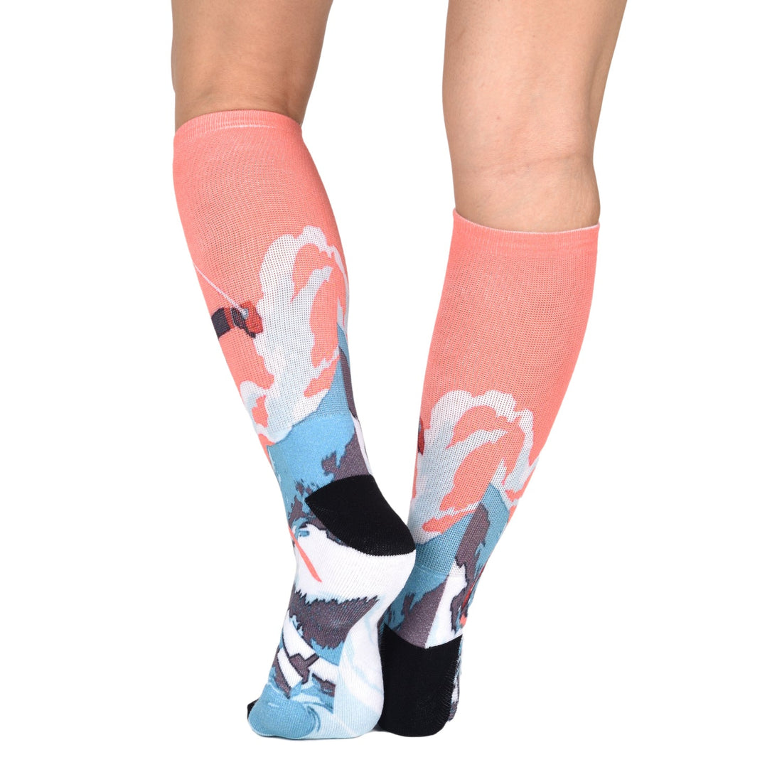 Sierra Socks Alpine Racer Pattern CoolMax Socks, Nature Collection for