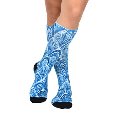 Men & Women's CoolMax Knee-High Socks, Nature Inspired Collection for