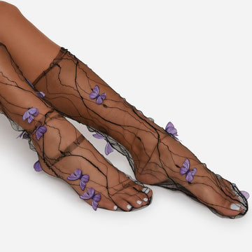 Butterfly Section Mesh Socks