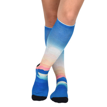 Sierra Socks Sunrise Pattern CoolMax Socks, Nature Collection for Men
