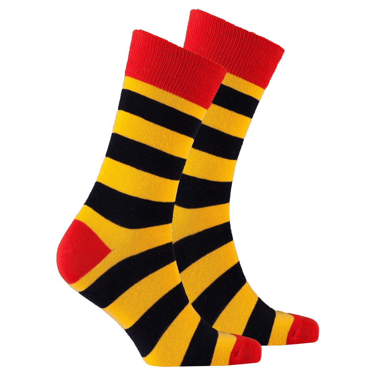 Men's Black Flame Stripe Socks
