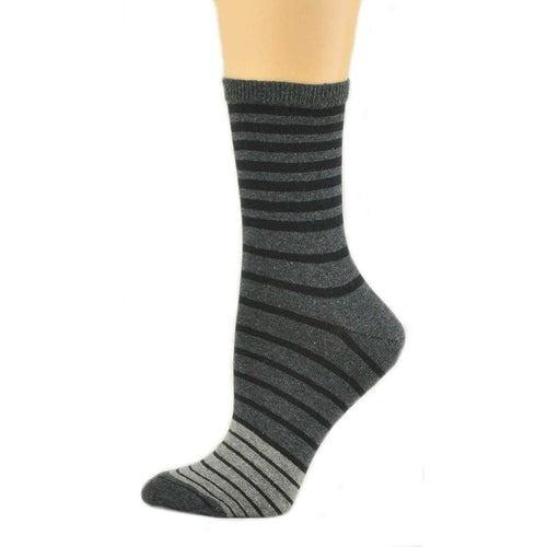 Sierra Socks Women's Striped Cotton 1 Pair or 3 Pair Pack Socks