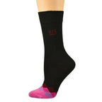 Women's Cotton Crew Socks for Dress or Casual with Contrast Toe