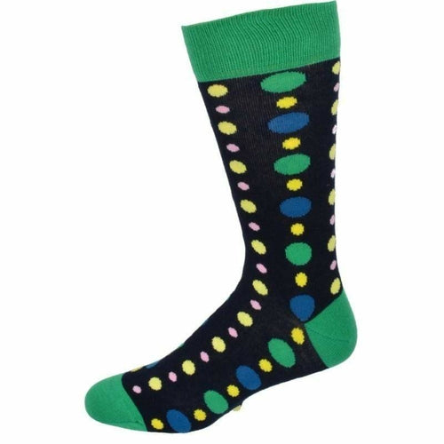 Men's Colorful Crew Socks in Combed Cotton