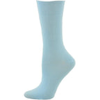 Women's Bamboo Socks - Roll Top Colorful Crew