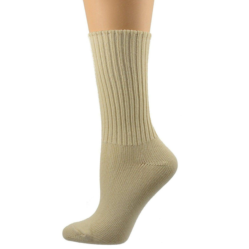 Women's Organic Cotton Crew Socks - in Smaller Sizes for Kids' School