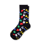 Colorful Women's Cotton Crew Socks in Combed Cotton