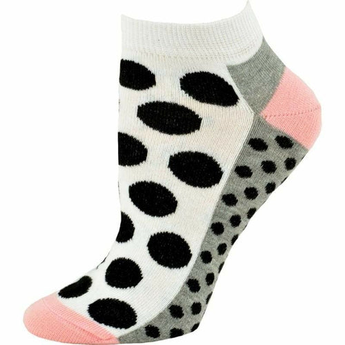 Women's Cotton Ankle Socks with Fun Polka Dots - 2 Pair-Pack