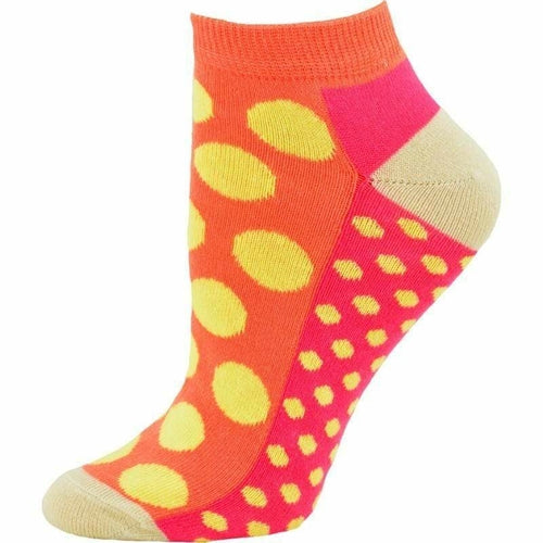 Women's Cotton Ankle Socks with Fun Polka Dots - 2 Pair-Pack