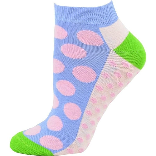 Women's Cotton Ankle Socks with Fun Polka Dots - 2 Pair-Pack