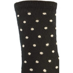 Women's Polka Dot Pattern Crew Socks 2-Pair Pack Cotton Socks