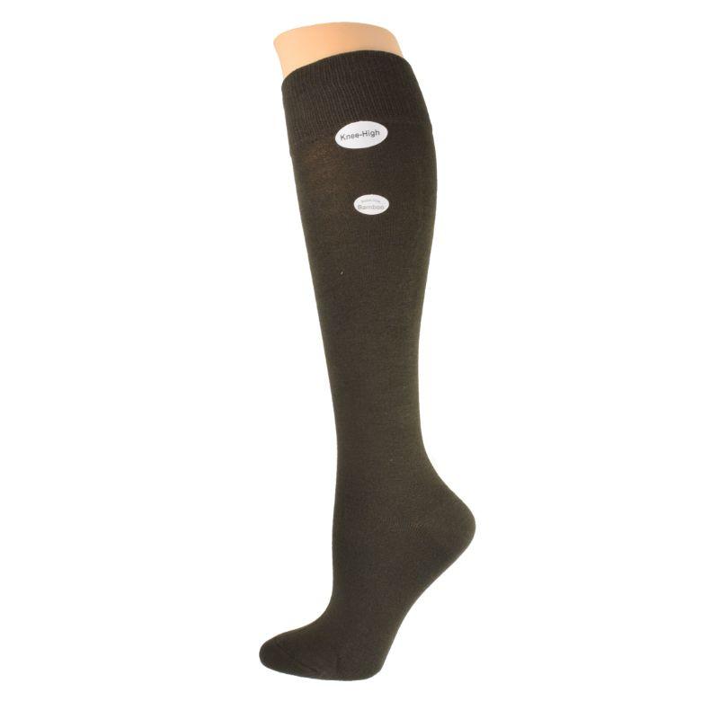 Women's Knee High Socks, Women's Classic Flat Knit Rayon Knee Hi