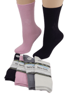 Women's Diamond Pattern Argyle Bamboo Crew Socks