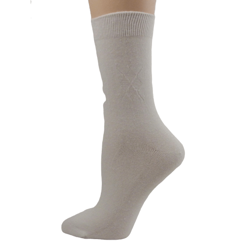 Women's Diamond Pattern Argyle Bamboo Crew Socks