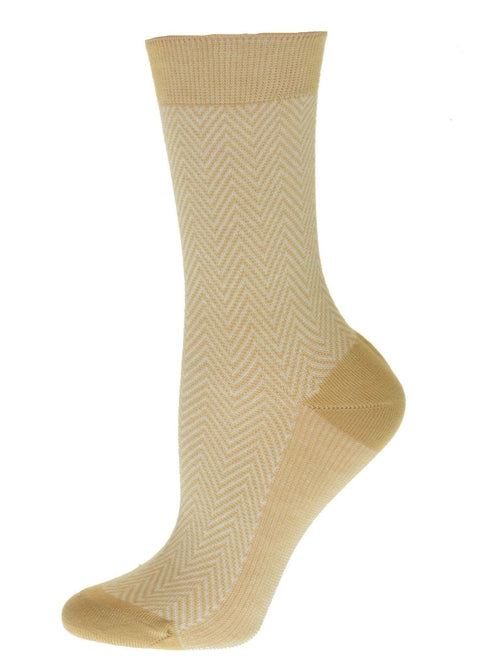 Women's Dress Socks, Bamboo Herringbone Dress Sock, Women's Casual