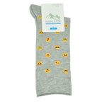 Men's Combed Cotton Socks with Emoji Design