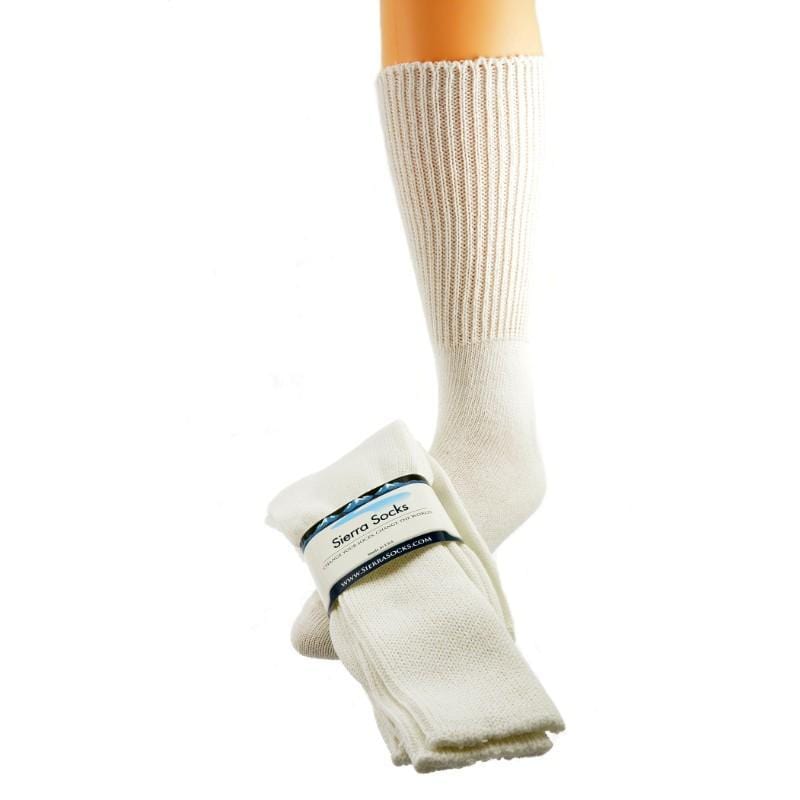 Diabetic Wide-Calf Combed Cotton Men's Socks 2-Pair Pack