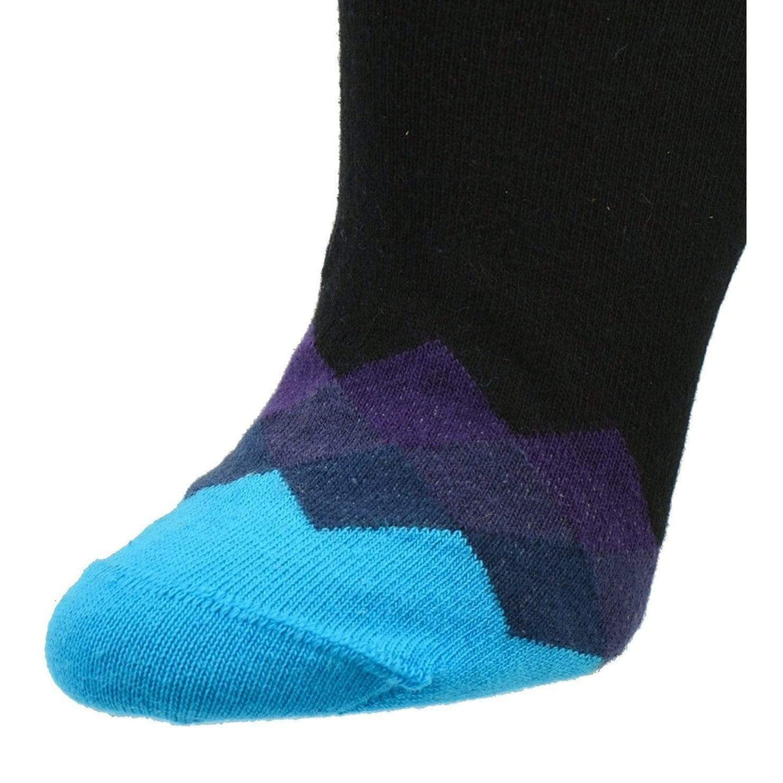 Women's Cotton Crew Socks for Dress or Casual with Contrast Toe