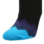 Women's Cotton Crew Socks for Dress or Casual with Contrast Toe