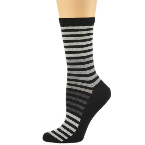 Sierra Socks Women's Striped Cotton 1 Pair or 3 Pair Pack Socks