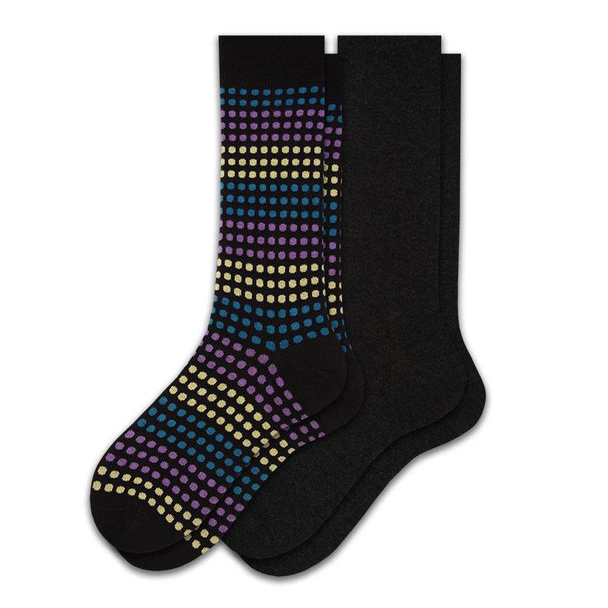 Men's Dressy Crew Socks in Combed Cotton (2-Pair Packs)