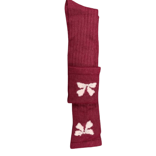 Women's Bow Socks, Women's Acrylic Knee-Hi Socks, Women's Boot Socks