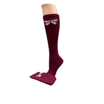 Women's Bow Socks, Women's Acrylic Knee-Hi Socks, Women's Boot Socks