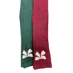 Women's Bow Socks, Women's Acrylic Knee-Hi Socks, Women's Boot Socks