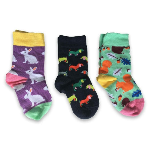Cute and Colorful Socks for Toddler Boys and Girls, Combed Cotton Crew