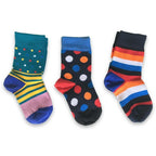 Cute and Colorful Socks for Toddler Boys and Girls, Combed Cotton Crew