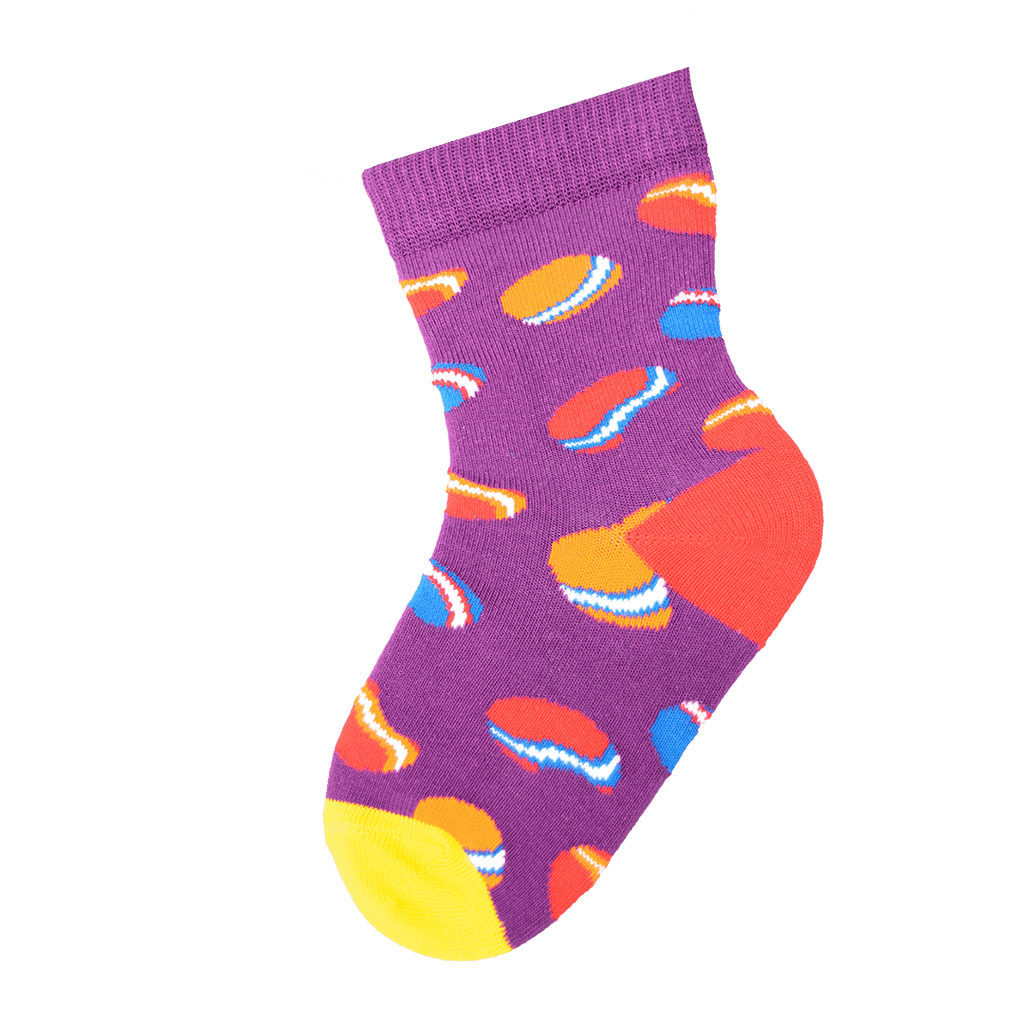 Cute and Colorful Socks for Toddler Boys and Girls, Combed Cotton Crew