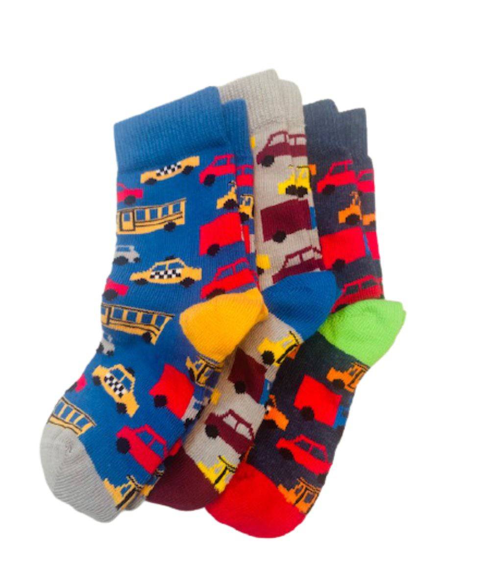 Cute and Colorful Socks for Toddler Boys and Girls, Combed Cotton Crew