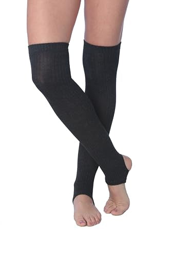 Tipi Toe Women Stirrup Ripped Socks - Lightweight Girl's Toeless Socks