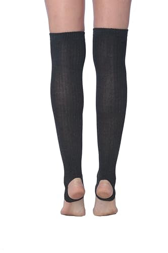 Tipi Toe Women Stirrup Ripped Socks - Lightweight Girl's Toeless Socks