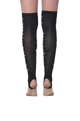 Tipi Toe Women Stirrup Designed Socks - Lightweight Girl's Toeless