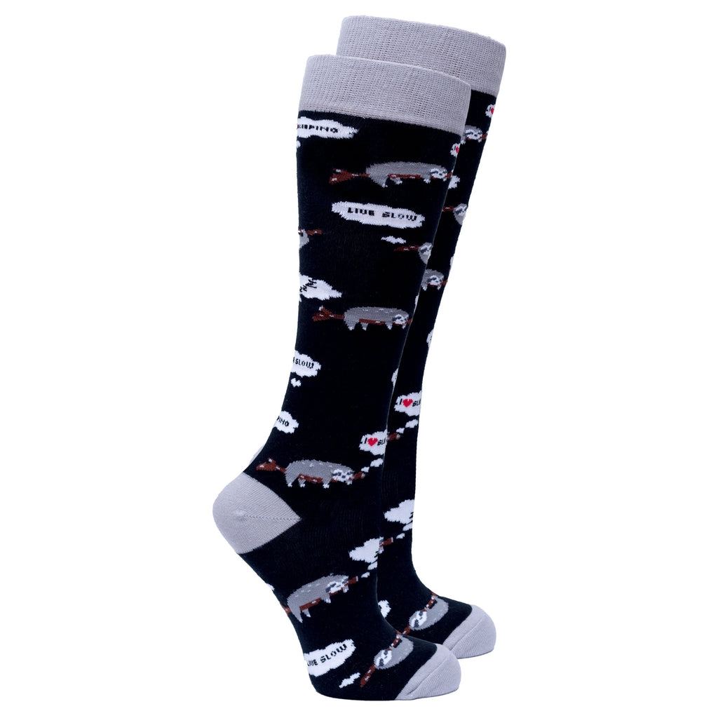 Women's Lazy Sloth Knee High Socks