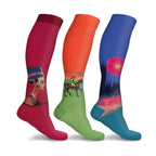 3 Pairs of DCF Famous Art Paintings Unisex Compression Socks
