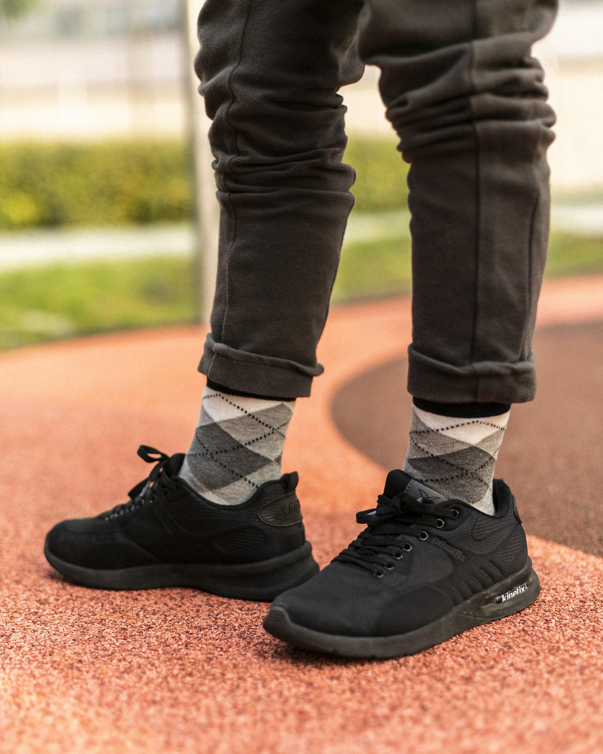 Kids Cloud Argyle Socks