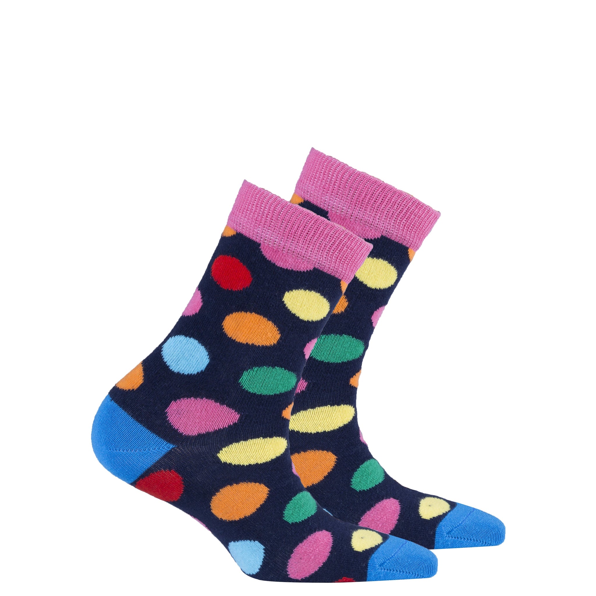 Kids Pink Sky Dot Socks
